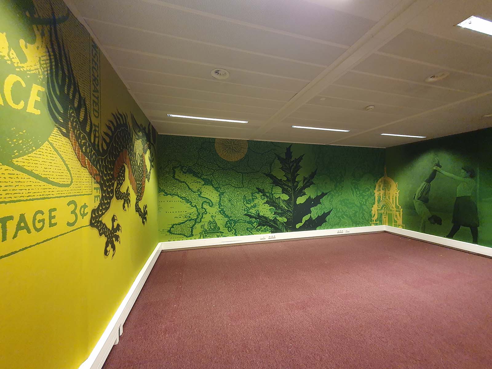 Akoestisch dempend en egaliserend fotobehang - www.decopartners.nl/interieur-decoratie/multitexpro-egaliserend-behang
