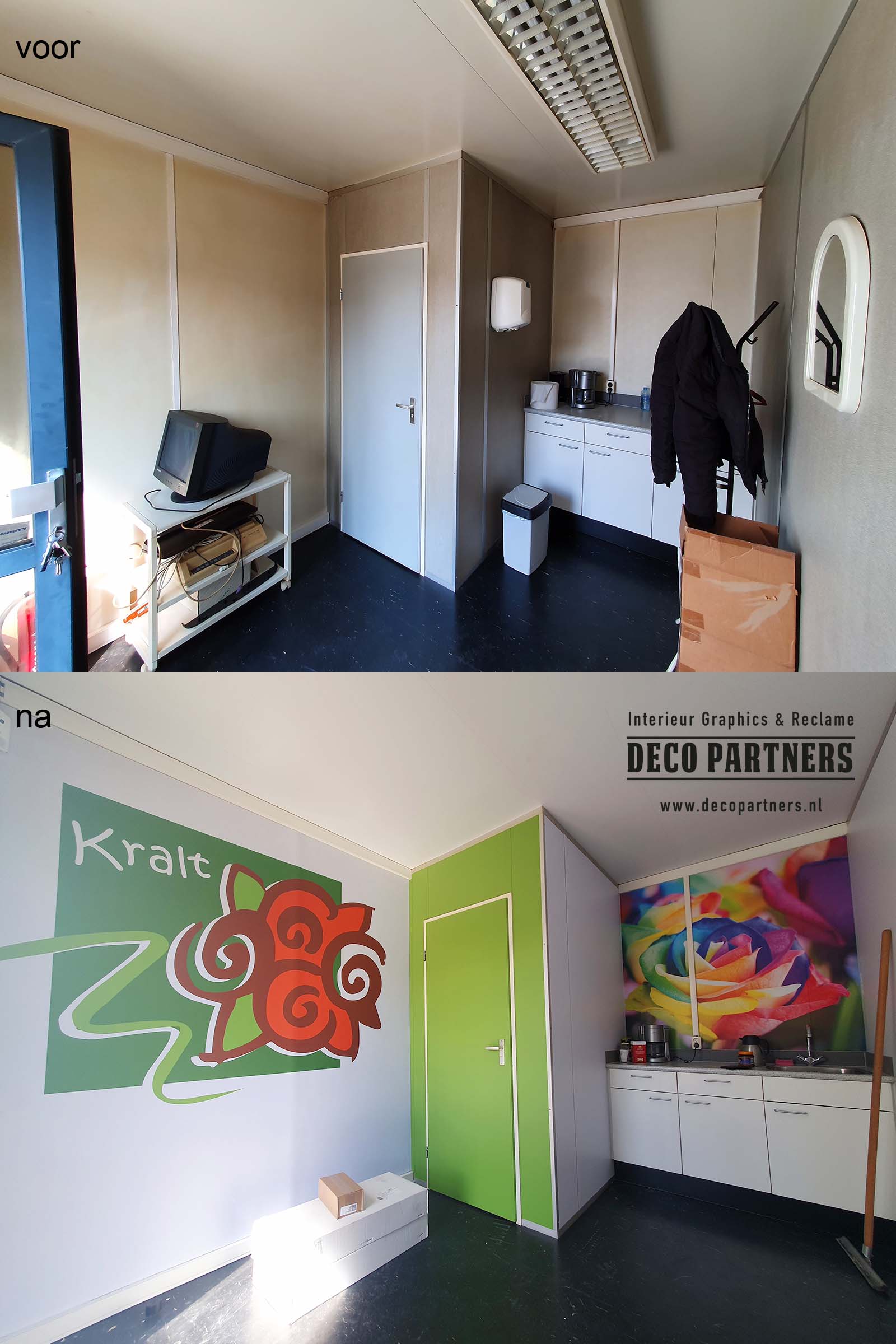 Interieurfolie over wanden, plafond en deuren voor een geweldig mooie en snelle metamorfose van uw interieur zonder hoge verbouwingskosten