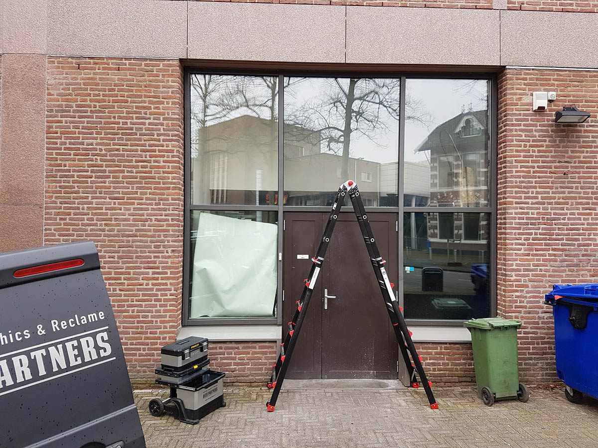 raampartij zonder bestickering